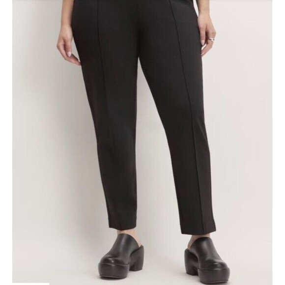 Everlane The Dream Pant Black Knit Trouser Pants Pull On Women’s Size XXS NWT - Picture 5 of 14